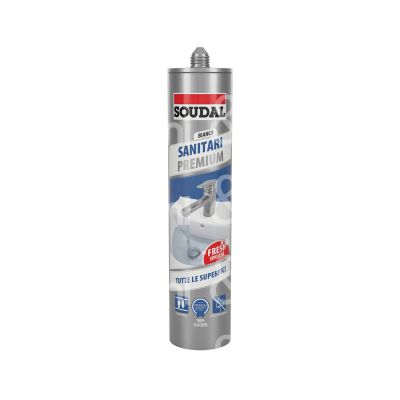 Soudal 152100 sanitari premium art. 152100 neutro contenuto ml 300 colore trasparente utilizzo bagno