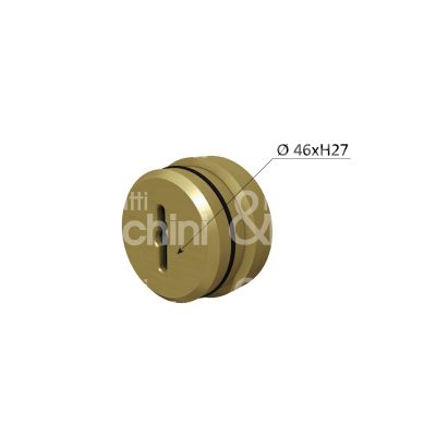 Securemme 4224ezt27 protettore incasso interasse fori mm 38 misura Ø 46 profondita' mm 27 zincato tropicalizzato