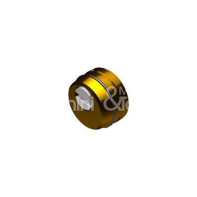 Securemme 4246xzt25 protettore incasso interasse fori mm 38 misura Ø 46 profondita' mm 25 zincato tropicalizzato