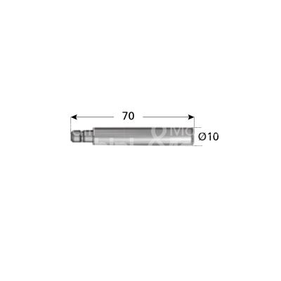 Securemme 581810 puntale catenaccio antitaglio zincata misura mm 70 Ø 10 accessori non compresi