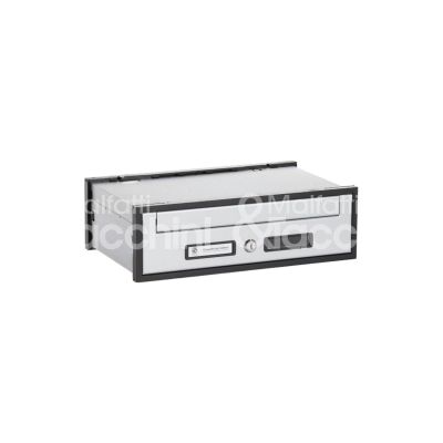 Silmec 3050172 cassetta postale rivista componibile sc 5 utilizzo esterno alluminio colore argento ritiro posta frontale l mm 400 - h mm 125 - p mm 250