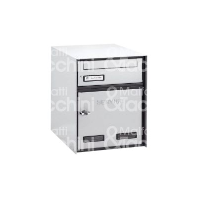 Silmec 3143372 cassetta postale per pacchi sc 4s utilizzo esterno alluminio colore argento ritiro posta frontale l mm 305 - h mm 375 - p mm 335