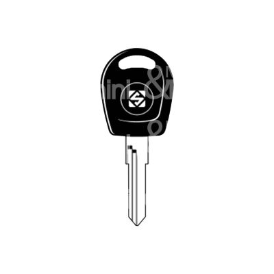 Art. hu49rte chiave transponder silca senza chip con tappo per modelli huf