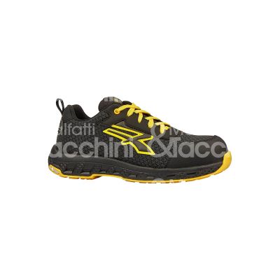 U-power re27439 scarpa antifortunistica bassa maverick esd classe di protezione s3s hro hi fo sr ci taglia 39 colore nero/giallo tomaia putek hexagon suola eva più gomma gialla puntale fibertoe lamina antiperforazione conformità en iso20345:2022+a1:2024