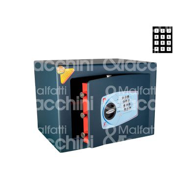 Technomax gmt/4 cassaforte orizzontale combinazione digitale a mobile l 400 x h 280 x p 350 n° catenacci 2 + 2