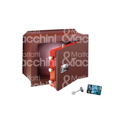 Technomax uk/5 cassaforte orizzontale a chiave da murare l 460 x h 340 x p 200 n° catenacci 3 + 2