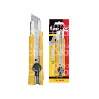 Ullmann c650 cutter extra forte art. c650 larghezza mm 25 lama spezzare impugnatura gomma antiscivolo guidalama acciaio fermalama rortella