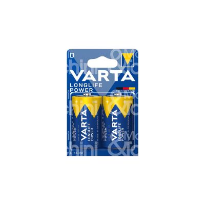 Varta 4920121412 pila longlife power d - mn1300 torcia alkaline confezione pz 2 - volts 1,5 v -