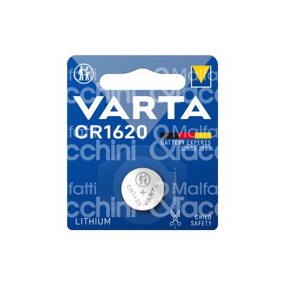 Varta 6620101401 pila cr1620 bottone litio confezione pz 1 - volts 3 v -