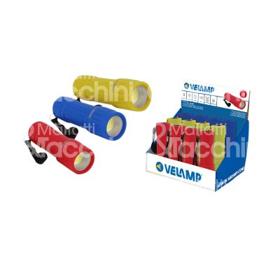 Velamp d86 torcia cob art. d86 led alimentazione batteria - batteria 3 pile aaa non incluse lumen 110 lm -