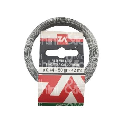 Za' fm1a028 filo ferro per fiori art. fm1a028 zincato a caldo Ø mm 0,28 - mt 103 gr 50