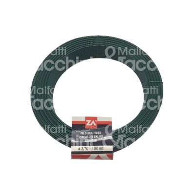 Za' fm2c200 filo ferro art. fm2c200 plasticato anima zincata a caldo Ø mm 2 - mt 50