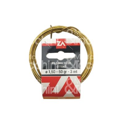 Za' fm4a060 filo art. fm4a060 ottone Ø mm 0,6 - mt 20 gr 50