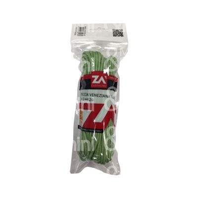 Za' pp03b20 treccia veneziana art. pp03b20 polipropilene mm 3 misura 20 confezione bianco