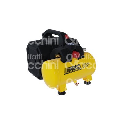 Abac 1129981174 compressore silenziato senza olio start xt sil 07 tensione 230 v potenza 0,55 kw serbatoio lt. 6 pressione 8 bar