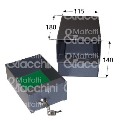 M&t 900 06141 cassaforte falsa presa a chiave da murare l 115 x h 140 x p 180