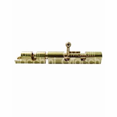 M&t 900 10025 catenaccio trasversale a cannone art. 621 ottone lucido senza portalucchetto l mm 12 x sezione asta tonda