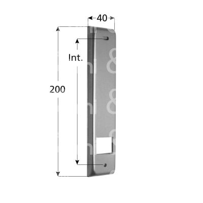 M&t 900 14114 copriavvolgitore 026.p.00.71 alluminio anodizzato interasse mm 165 - l mm 40 x h mm 200 x p mm 11