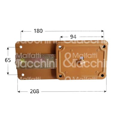 M&t 900 6060200 ferroglietto 6 mandate e 60 dx cilindro tondo staccato chiave piatta