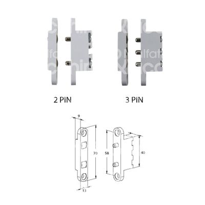 M&t 901 011563 contatti  porta tensione a 2 pin